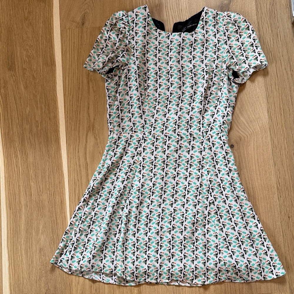 Zara Multicolor Patterned Mini Dress